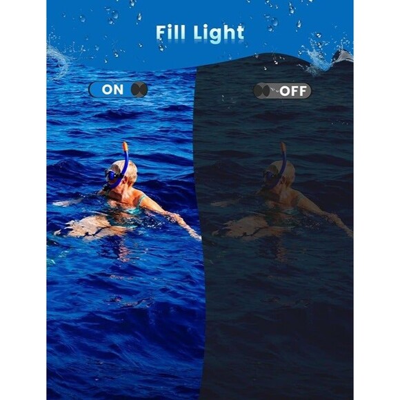 4K 48MP Underwater Camera, 16FT Waterproof Digital Camera with 32GB Card, OBO - Picture 7 of 8